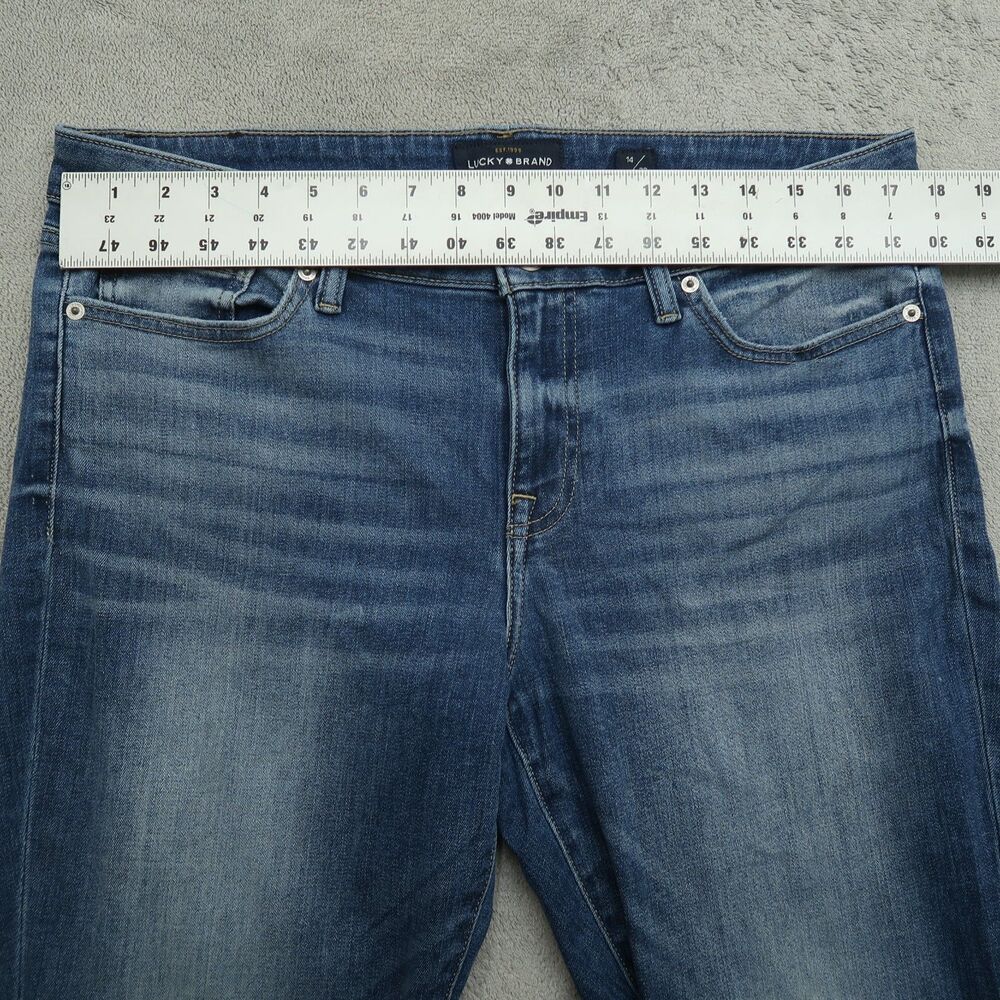 Lucky Brand Jeans Women's Size 14 Mid-Rise Lolita Crop Denim Pants 25" Inseam - Picture 16 of 16